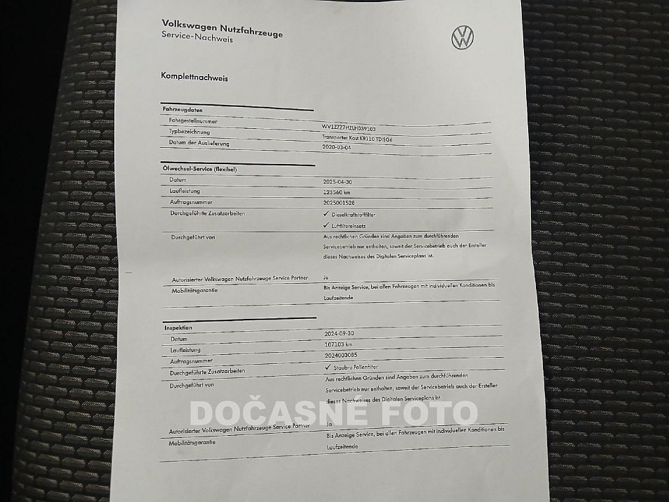 Volkswagen Transporter 2.0TDi  T6.1